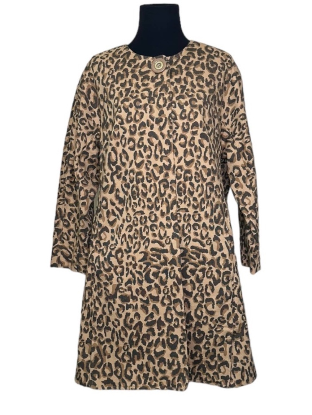 Cabi Carol Anderson By Invitation Leopard Print Jacket Womens Size Large
